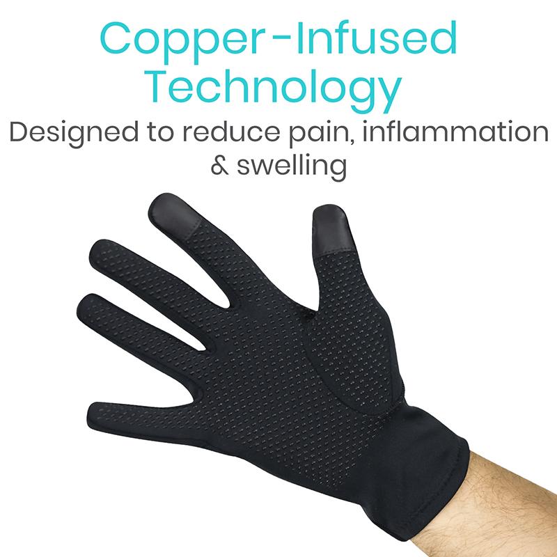 Copper Full Finger Arthritis Gloves